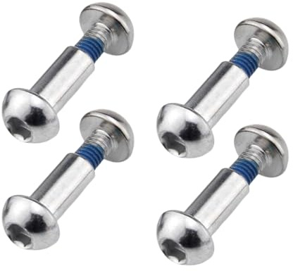 Goucrro Stötdämparskruvar för mountainbike, 25–86 mm, insexnyckelbult, M8 (silver, 44 mm)