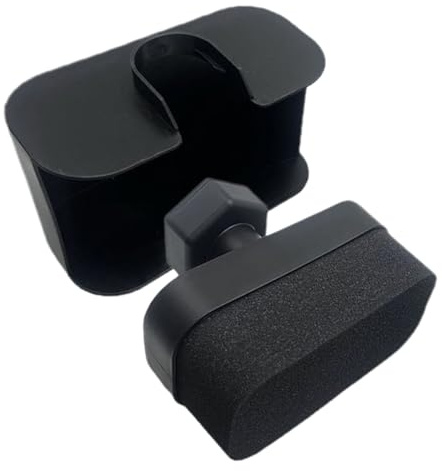 Aplicador de brillo de neumáticos, cepillo de esponja de pulido, herramienta de detalles automáticos, almohadilla de espuma reutilizable de agarre ergonómico grueso para limpieza y mantenimiento de