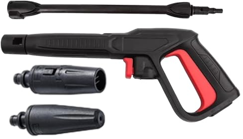 Kit pistolet et tuyau pour nettoyeur haute pression | Pistolet de nettoyeur haute pression avec rallonge et double buses pour le nettoyage de voiture, maison jardin