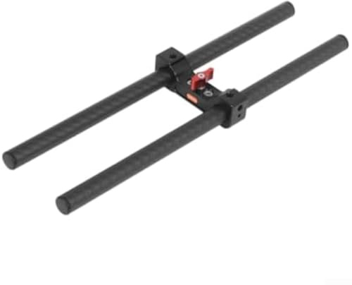 Collier de serrage pour appareil photo, 15 mm, double trou en aluminium avec bouton unique, filetage 6,35 mm pour appareil photo reflex numérique