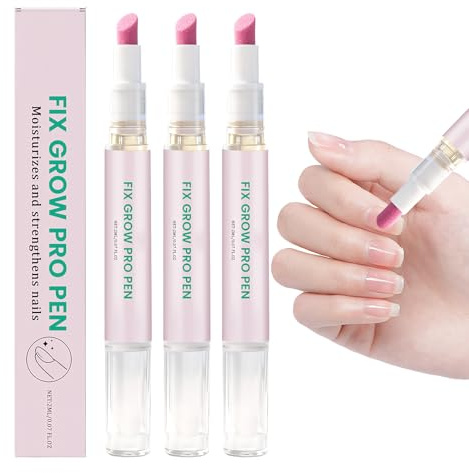3 Pezzi Olio Cuticole Unghie Penna,3-In-1Nail Care Pen,Punta In Ceramica Penna Olio Per Cuticole,Nutriente E Lucidante,Cura Delicata,Adatto Per Unghie Secche E Danneggiate