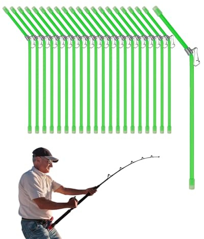 LOZTBUE 20 pcs Verde Anti-Groviglio Bracci, PVC Balance Connector Attrezzatura da Pesca Anti Groviglio Boom Accessorio per la Pesca in Mare, Anti Groviglio Connettore Balance Connector