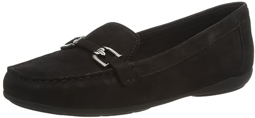 Geox Damen D Annytah Moc A Mokassins, Schwarz, 35 EU