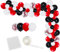 109 Stück Schwarz Rot Konfetti Ballon Kit - 12 Zoll Schwarz Rot Weiß Konfetti Ballons Für Babyparty Geburtstagskleid Abschlussfeier Casino Party Dekoration Lieferungen111