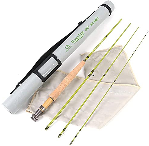 MAXIMUMCATCH Ultra-lite flugspö bäck panfish/öring fiske i 6'/6'6/7'6/1/2/3 wt (ultralite flugspö, 7'9 tum 4 st)