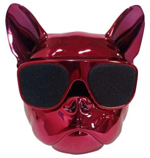 Les-Theresa Music Bluetooth Speaker, Portable Dog Shaped 4.1 Blue Tooth Speaker, Speakers Bluetooth 32G Memory, Music Sound Players For Outdoor Activities, Home (Red)