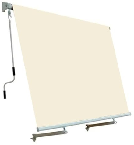 Tenda da sole a caduta con Bracci Avvolgibile impermeabile Beige copertura in poliestere 280 gr/mq (Beige, 300x250 cm)