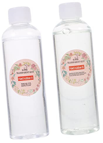 Gatuida High Hardness Crystal Glue Ab Glue Epoxy Resin Kit for Diy Resin Jewelry Making Super Two Part Epoxy for Adhesive for Crafts