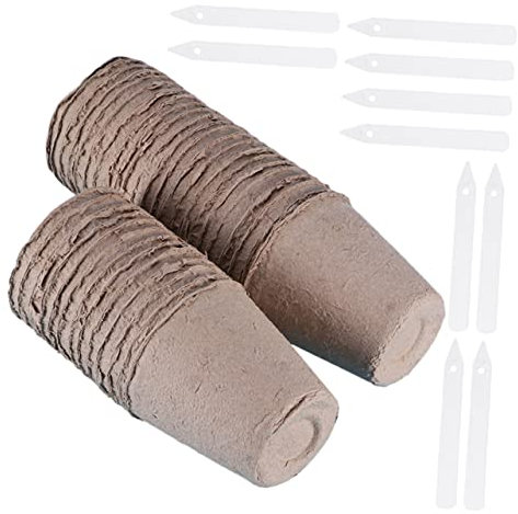 BESPORTBLE 40piezas De Pulpa Biodegradable para Germinar Flores y Plantas para Viveros y Jardinería