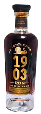 Ron E. León Jimenes 1903 - Añejo 8 Años – Tradición Dominicana en Botella de 70 cl – Sabor Premium | Bogusto