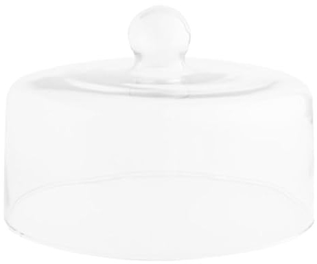 Mipcase Cloche À Gâteau En Verre Transparent Cloche À Dessert Ronde 7.09 in Couvercle Pour Présentoir À Gâteaux Et Plateau De Service Protection Contre La Poussière Pour Maison Café Restaurant