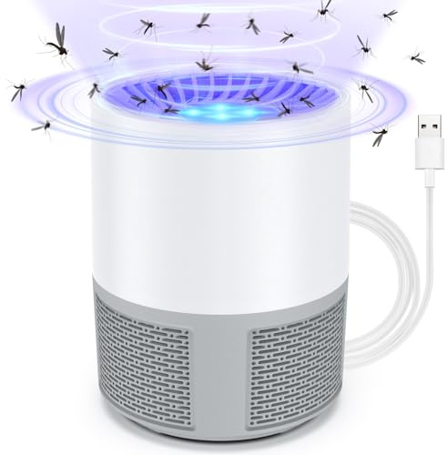 Elektrisk insektsbekämpare, UV mygglampa flugfälla inomhus myggfälla myggskydd, USB myggavvisande bärbar flugfälla för sovrum, vardagsrum kontor, kök och camping