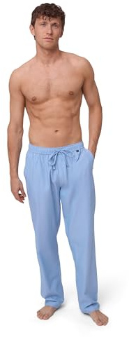 DANISH ENDURANCE Pyjamasbyxor Herr, Ekologisk bomull, Avslappnad passform | Ekologisk bomullspyjamasbyxor, mjuk insida med justerbar dragsko och sidofickor, för avkoppling och sömn hemma
