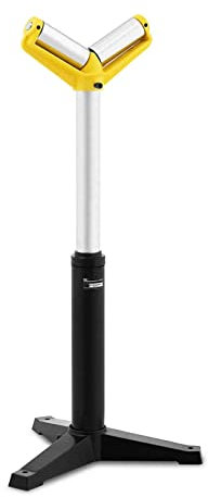 MSW Soporte De Rodillo Caballete Para Sierra MSW-RS-852 (Altura de 63,5 a 103,5 cm, Capacidad de carga 800 kg, 2 rodillos, Bastido de hierro y plástico)