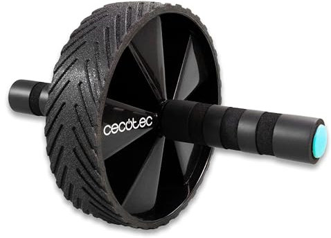 Cecotec Bauchroller, Bauchtrainer Ab Roller Small Fitness DrumFit AB Wheel, funktionelles Training, rutschfeste ComfortFit- und SweatProof-Griffe, EVA-Gummimatte, SilenceFit, maximal 200 kg
