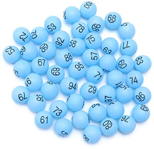 Toyvian Palle da ping pong numerate 1-100 100 pezzi Palline Stampate Per Bingo Tombola Lotteria Partito Decorazione E Giochi di Bere