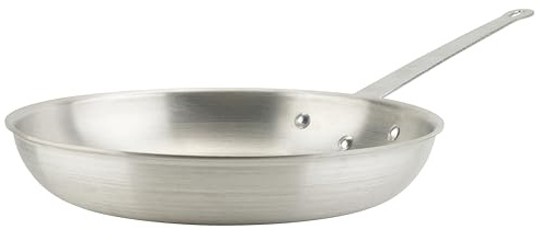 Winco Commercial-Grade Aluminium Fry Pan/Skillet, Natural Finish, 14