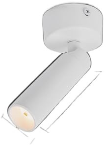 Lampes pour tableaux pour mur Projecteurs industriels de plafond à faisceau étroit de 8 °/15 °/24 °, spot à broche à montage en Surface 3W 5W for la lumière d'image de galerie de musée de bijoux(White