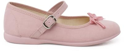 Pisamonas Ballerine con Cinturino Fiocco Lucido Perlato Misurare 27 Colore Rosa Pallido