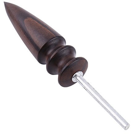 Herramienta de Bruñido de Cuero Artesanía, Blackwood para Cinturón, Vainas de Cuchillo con Surcos, Adecuado para Prensa de Perforación, Taladro Manual, Poste de (S 8 pulgadas 100