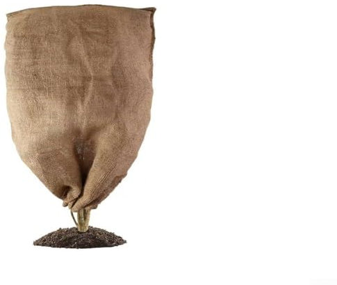 Protégez vos plantes en hiver avec des sacs réutilisables en toile de jute avec cordon de serrage pour une utilisation facile (80 × 100 cm)