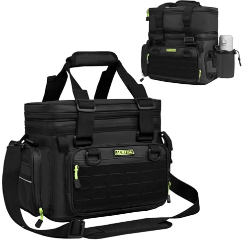 AUMTISC Angeltasche Erweiterbar Fishing Wasserdichte Angeltasche große Kapazität, Handtaschen Angelbox angelzubehör