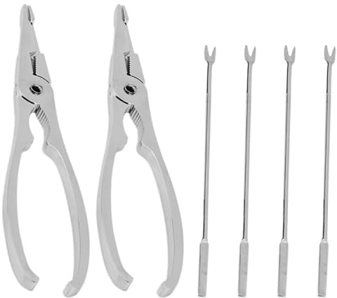 STOBAZA Herramientas para Mariscos de Acero Inoxidable, Pinzas para Cangrejo y Tenedores para Langosta, Utensilios para Extraer Carne de Cangrejo, Gambas y Mariscos