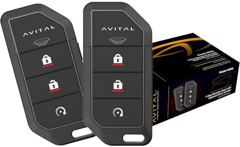Avital 4109L 1-Way Remote Start System with Two 4-Button Remotes