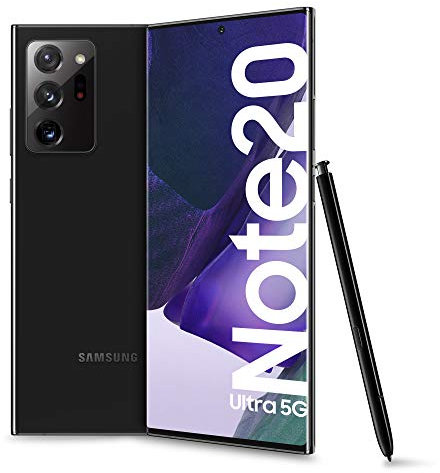 Samsung Galaxy Note 20 Ultra N986B 5G Dual Sim 256GB Mystic Black (Renewed)