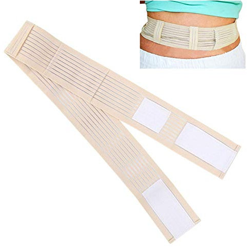 mumisuto Ceinture de stomie, ceinture abdominale respirante réglable Ceinture de protection pour conduit de dialyse péritonéale Bandage de stomie respirant Fourniture de stomie de la peau(L)