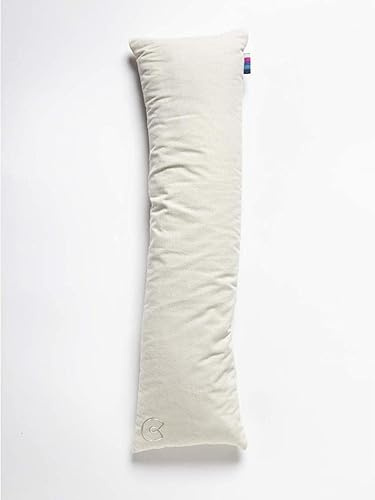 Yogamatters Organic Cotton Pranayama Yoga Pillow | Removable Washable Cover | Bolster Cushion for Restorative Yoga and Meditation (Natural)