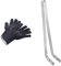 RÖSLE Premium-Grillhandschuhe, Hochwertige Handschuhe zum Schutz vor Verbrennungen & Grillzange gebogen, Hochwertige Grillzange mit ausgewogener Federkraft und exakte Kraftübertragung