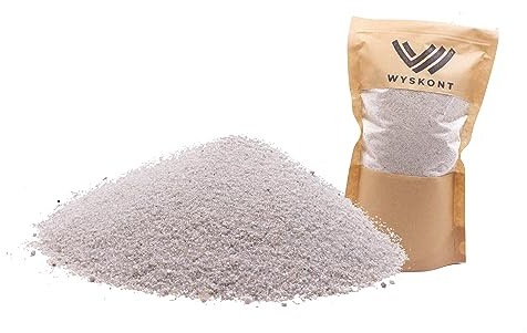 WYSKONT kvartssand för akvarium 5 kg – akvarium naturligt substrat och dekoration – lämplig för Malawi och Tanganyika-biotyper – säker för levande organismer – vit korn 0,5–0,8 mm