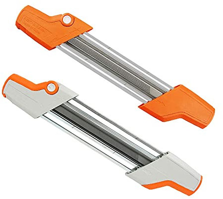 2 en 1 Easy File 4. Herramienta de sacapuntas de motosierra de 0 mm Mini herramienta de molienda de cadena de hoja de carpintería portátil Sacapuntas de cadena universal