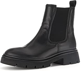 Gabor Mujer Botines, señora Botas Chelsea,Plantilla Desmontable,Botas de Deslizamiento,Botas de Invierno,Botas,Botines,Negro (Schwarz) / 27,39 EU / 6 UK