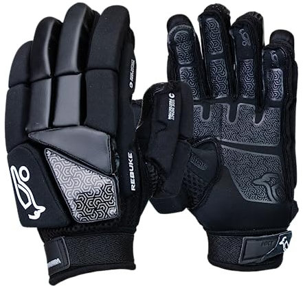KOOKABURRA Rebuke Hockey-Handschuhe - Schwarz - M L/H