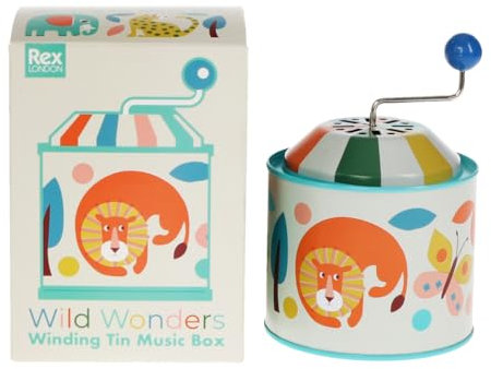Rex London Winding Tin Music Box - Wild Wonders