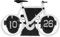 IMIKEYA Retro Klappuhr, Fahrrad-Modell Flip Down Uhr Digital Tischuhr Dekorative Klapp Schreibtischuhr Auto Flip Clock für Zuhause Wohnzimmer, Weiß