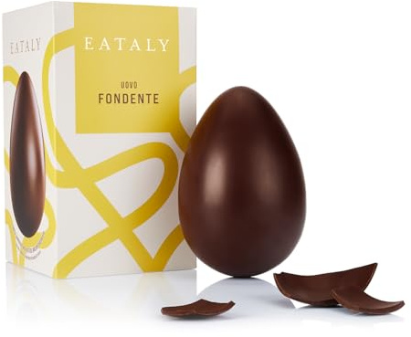 Uovo di Pasqua Cioccolato Fondente 70% 230g Eataly - Bean to Bar, Elegante Incarto