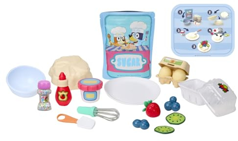 Little Tikes Creative Chefs Bluey Pavlova Kit with 15 Accessories, Pretend Play Cooking Set, for Boys and Girls Ages 3+ Years
