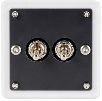 Panneau Commutateurs À Basculement Unique Double en Acrylique Conception Multicolore Facile À Nettoyer pour Personnaliser Le Réglage Maison