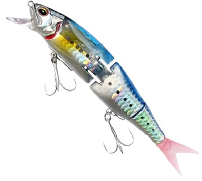 Fogukier Leurres De Pêche | Hameçons À Design Multi-Sections | avec Paillettes Leures Flottants pour Lac - pour Truite Silure Pêche en Bateau Rivière