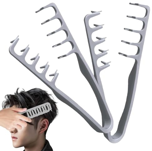 VRYNDH 2 pezzi Pettine per capelli ricci e mossi, pettini a denti larghi per districare i capelli, strumento per la cura dei capelli per uso quotidiano e salone di bellezza per donne.