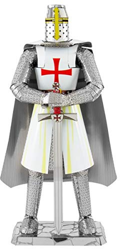 Metal Earth 3D Puzzle Knight Templar Armor Metal Puzzle Building Models for Adults Moderate Level 6.81 x 5 x 14.81 cm