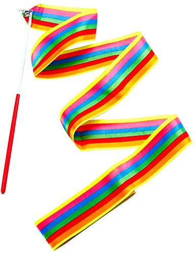 ZARRS Tanzbänder, 10 Stück, Rhythmische Gymnastik, Streamer, 2 m, Kinder, für die künstlerische Ausbildung, Tanzstab