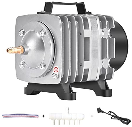 FONLAND Bomba de aire comercial 60W-160W, 70L-140L/min, 6-16 salidas Bombas de aire del compresor de aire del colector de válvulas para acuarios, sistemas hidropónicos, máquinas industriales