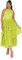 Maya Deluxe Women's Ladies Midi Dress Halterneck Sleeveless Tiered Skirt Floral Lace A-Line for Wedding Guest Evening Occasion Prom Vestido, Lime Green, 38 para Mujer