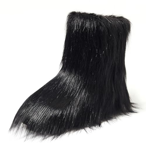 Shenduo Mujer Piel Sintética Botas Media Caña | Moda Forradas de Piel Sintética Cálido, Material Piel Sintética