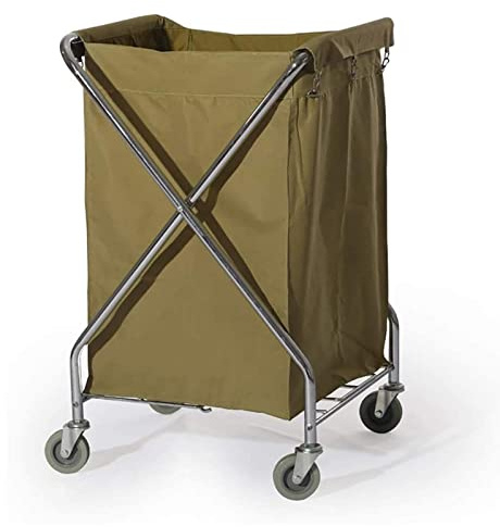 QUSYZD Carro de Limpieza para Almacenamiento, Carro de recolección de Acero Inoxidable, Carro de Herramientas de Limpieza para lavandería, Servicio de Habitaciones, Hotel,