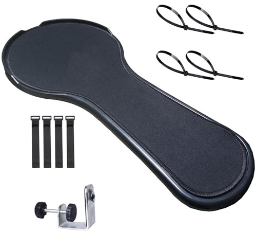 Accoudoir ergonomique pour chaise de bureau et table avec fixation de barrière sécurisée